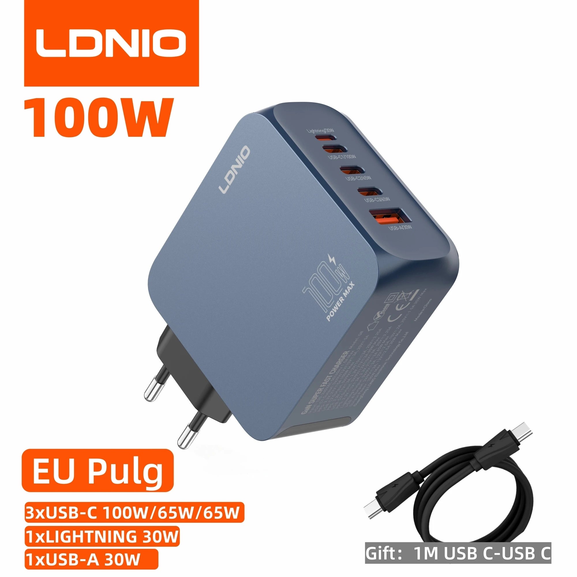 Voltaire GaN Multi-Port Charger — 45W / 65W / 100W