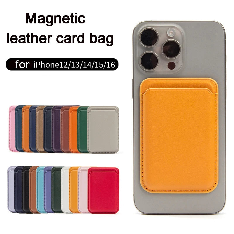 Obsidian MagSafe Leather Wallet Case