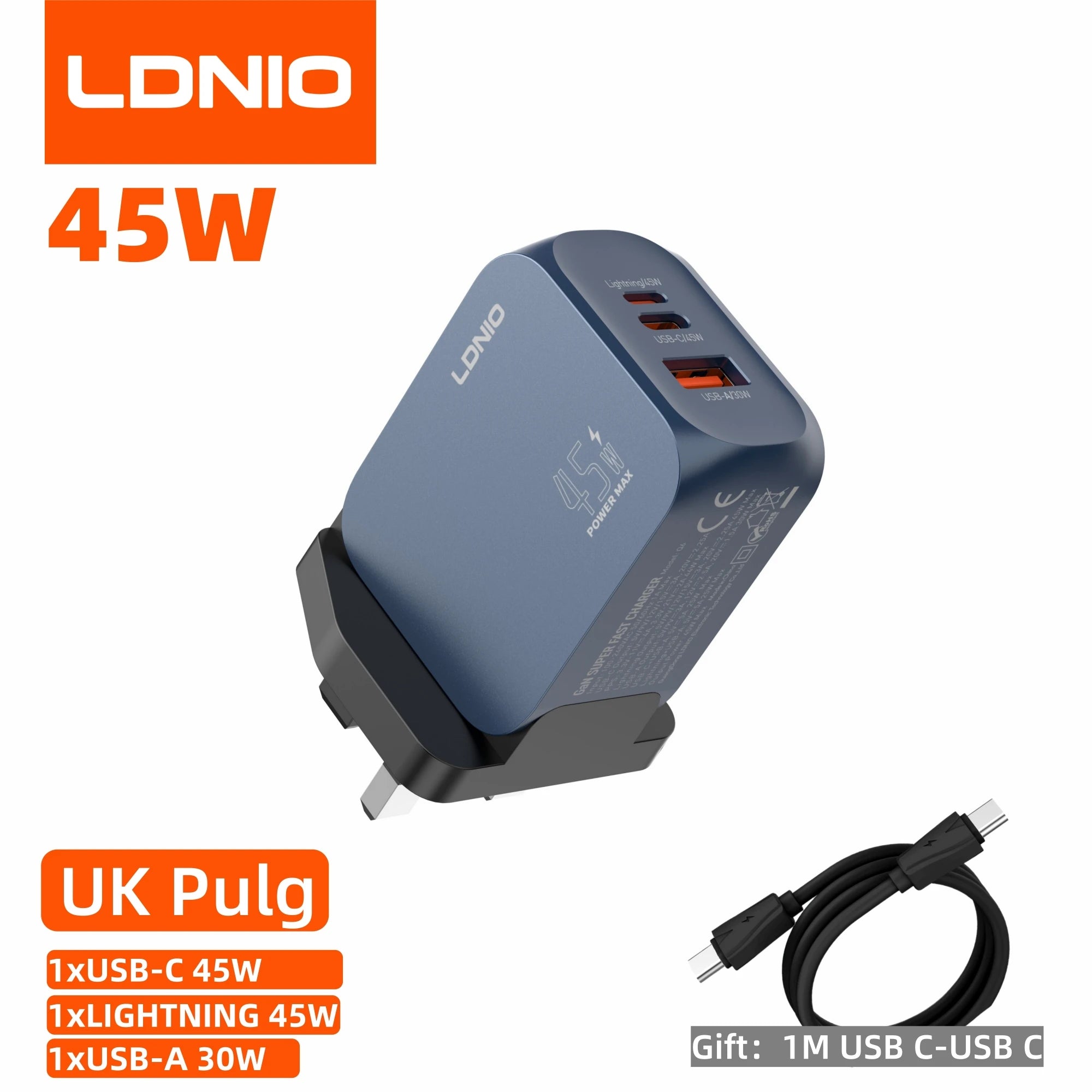 Voltaire GaN Multi-Port Charger — 45W / 65W / 100W