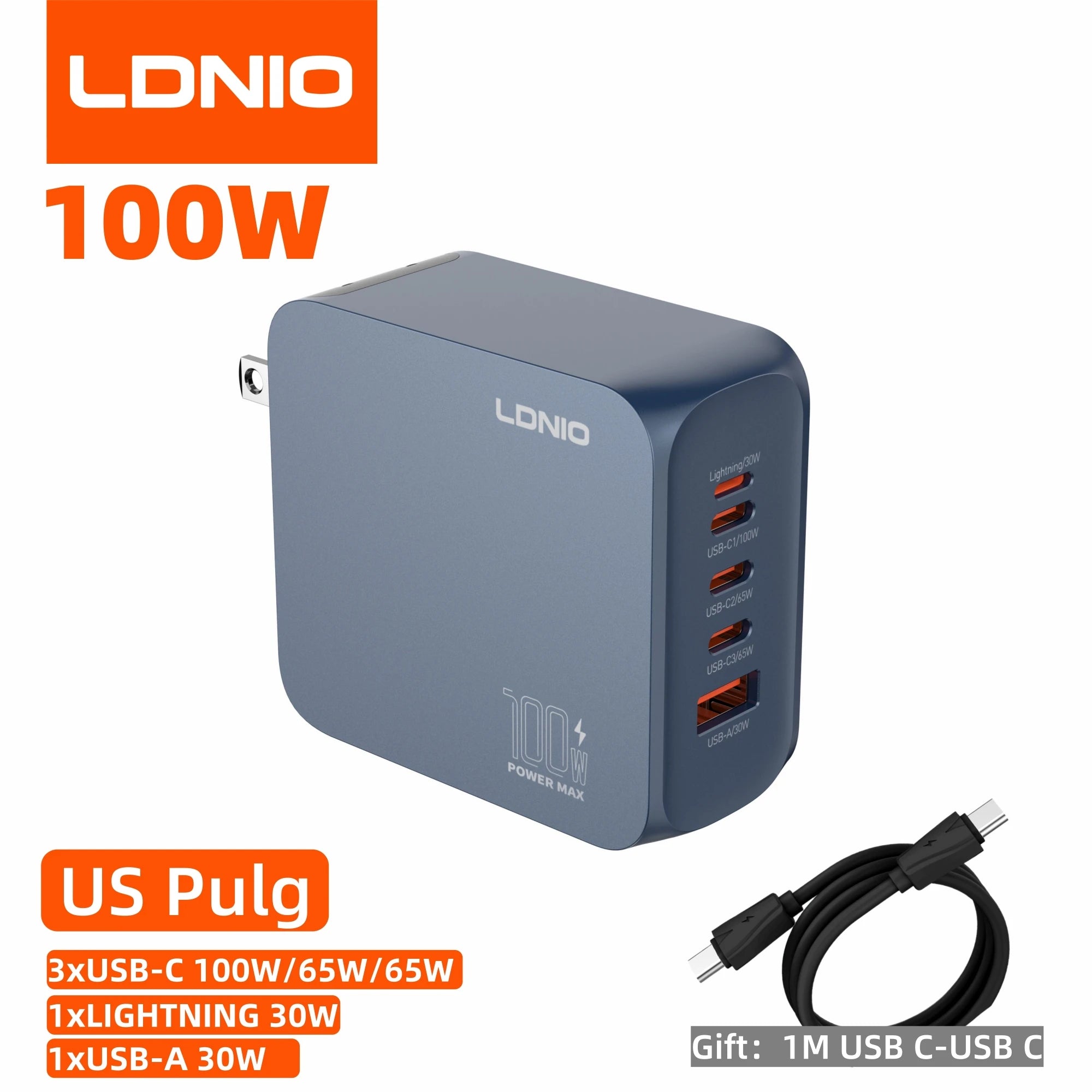 Voltaire GaN Multi-Port Charger — 45W / 65W / 100W
