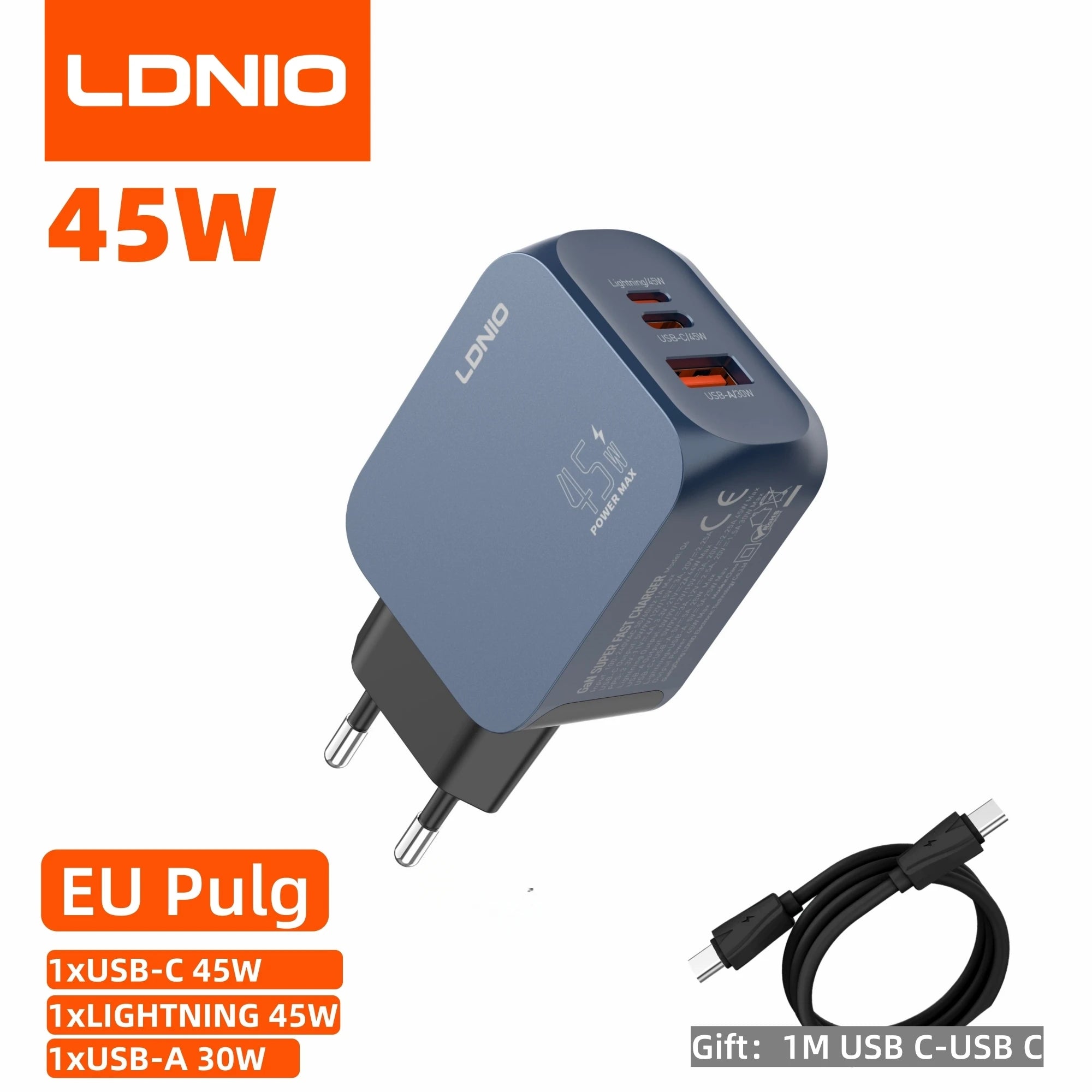 Voltaire GaN Multi-Port Charger — 45W / 65W / 100W