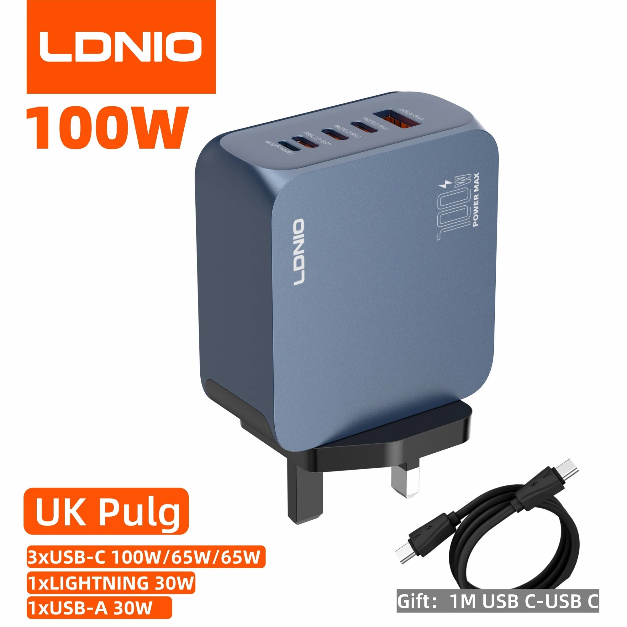 Voltaire GaN Multi-Port Charger — 45W / 65W / 100W