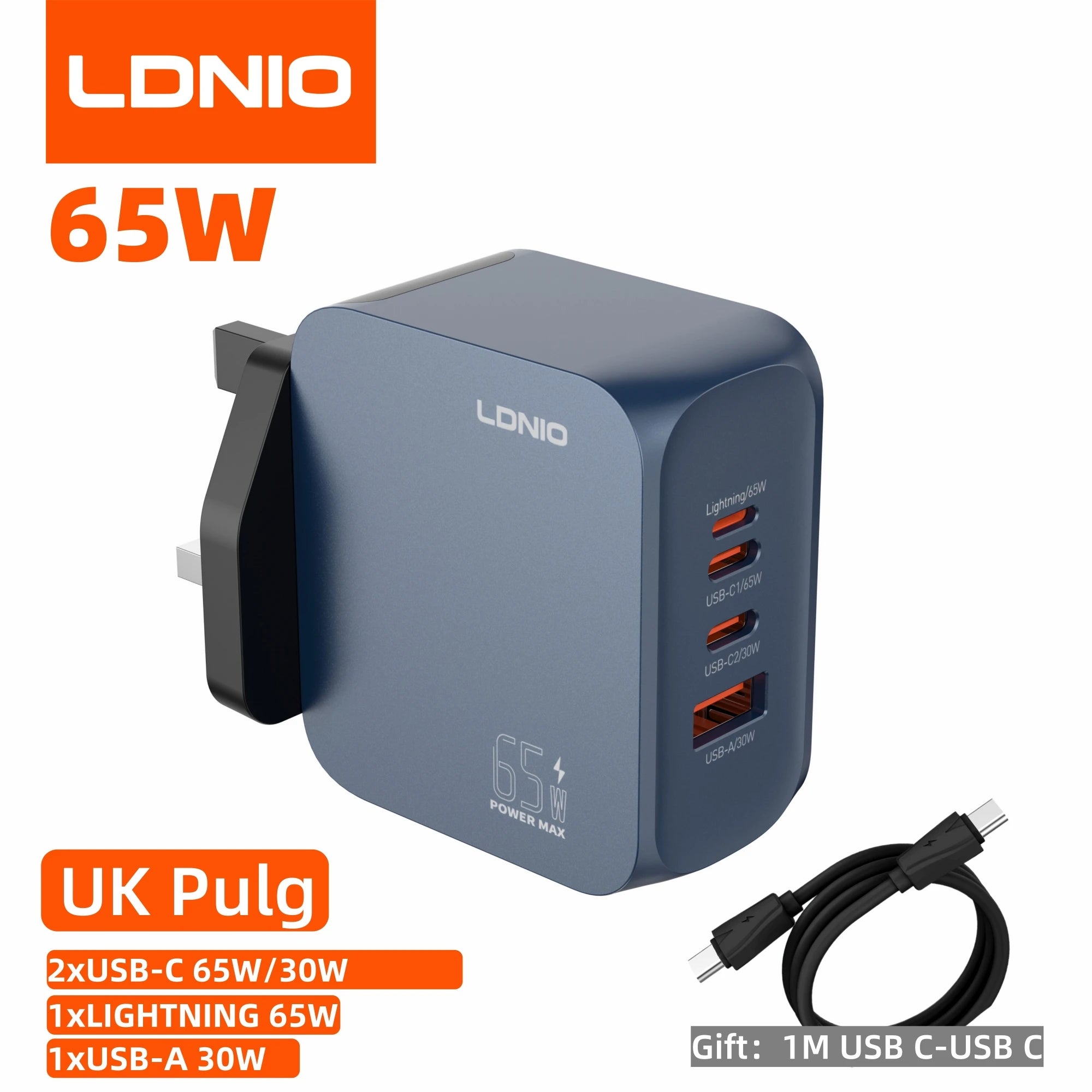 Voltaire GaN Multi-Port Charger — 45W / 65W / 100W