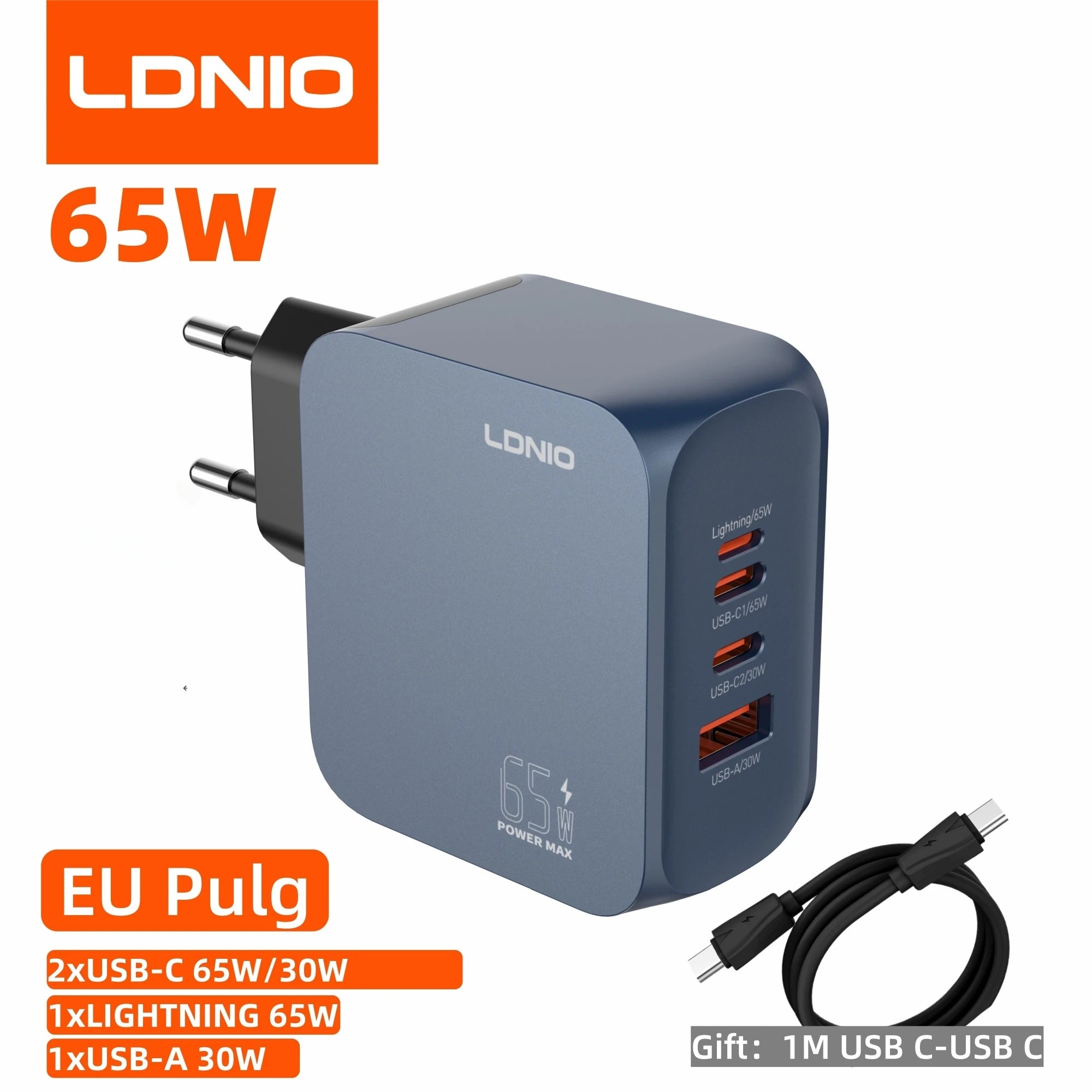Voltaire GaN Multi-Port Charger — 45W / 65W / 100W